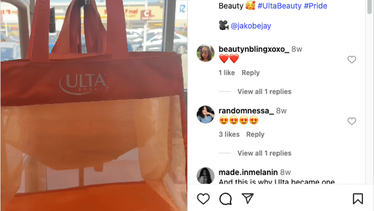 Ulta Beauty 'Shop with Pride Every Month' Instagram Update