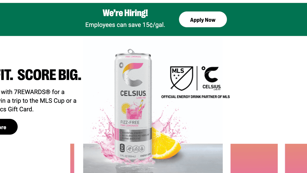 7-Eleven Celsius 'Live Fit. Score Big' Display Ad