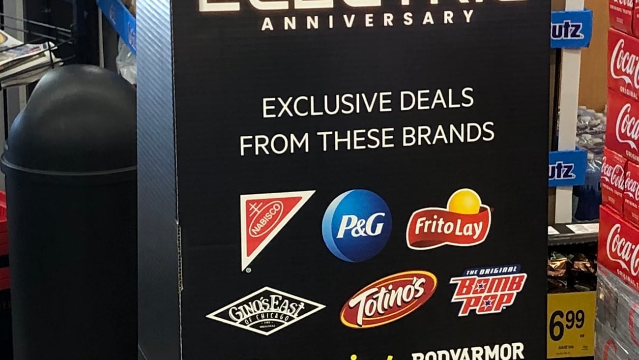 Jewel-Osco 'Electric Anniversary' Standee