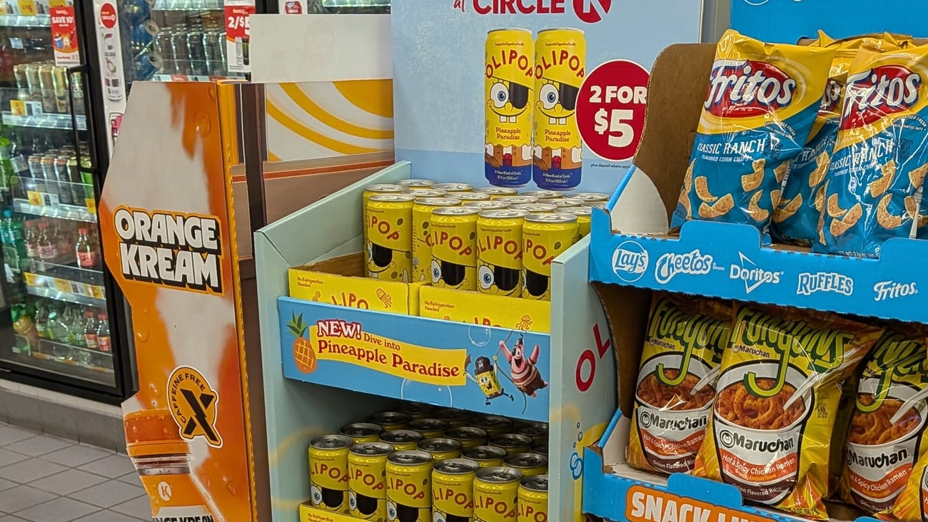 Olipop 'Pineapple Paradise' Floorstand