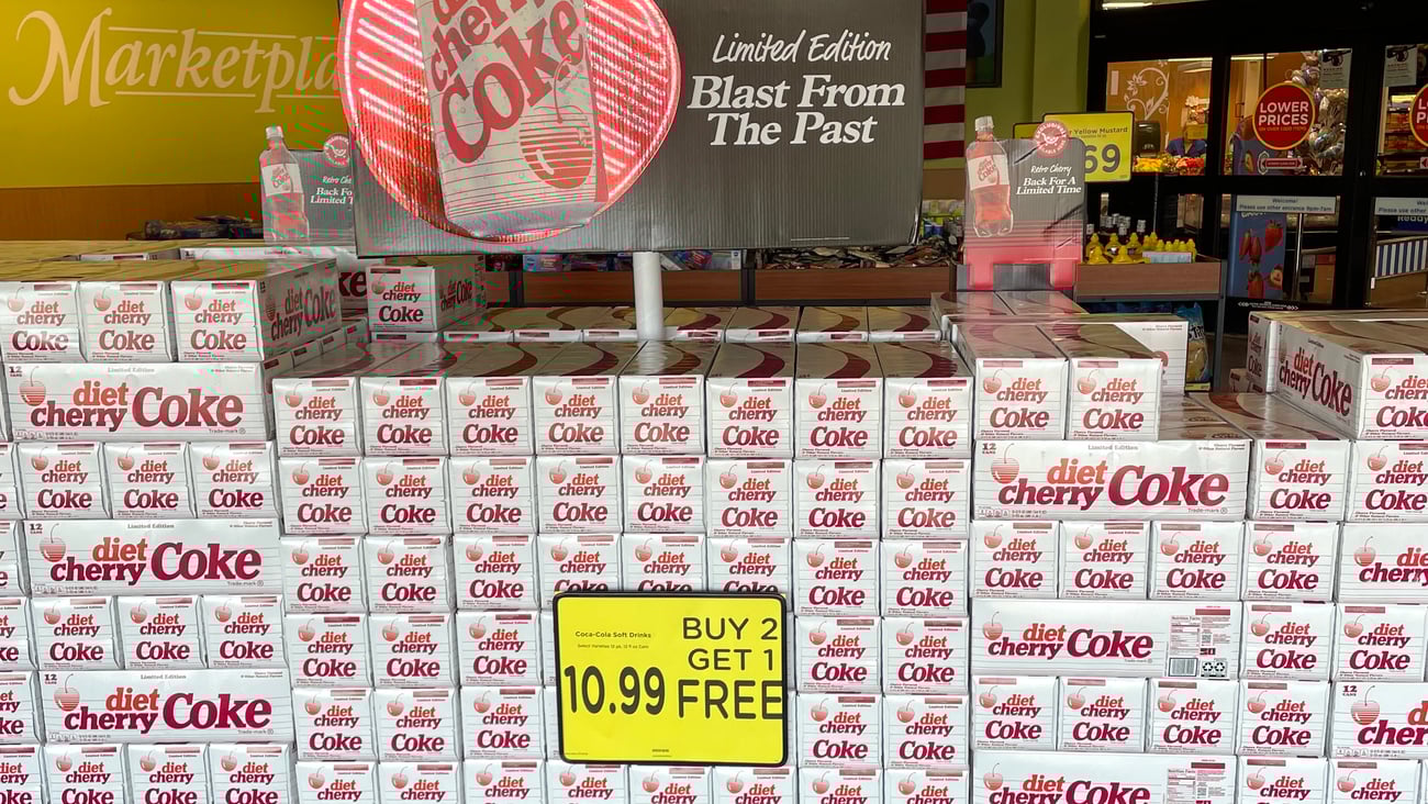 Kroger Diet Cherry Coke 'Limited Edition Blast from the Past' Spectacular