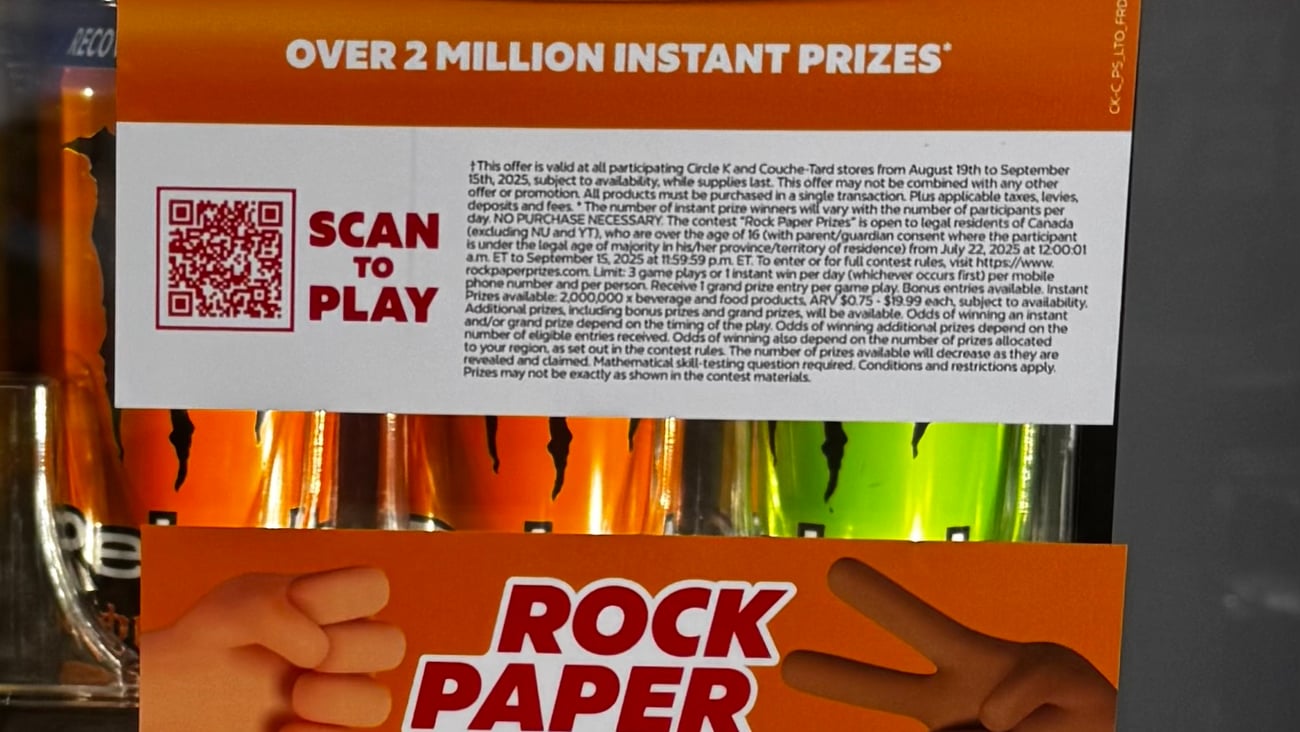 Circle K 'Rock Paper Prizes' Cooler Clings