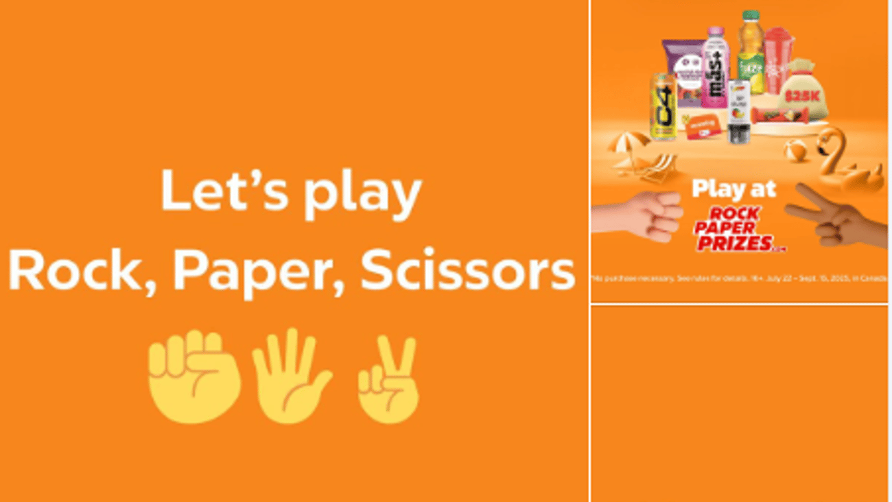 Circle K Canada 'Rock Paper Prizes' Facebook Update