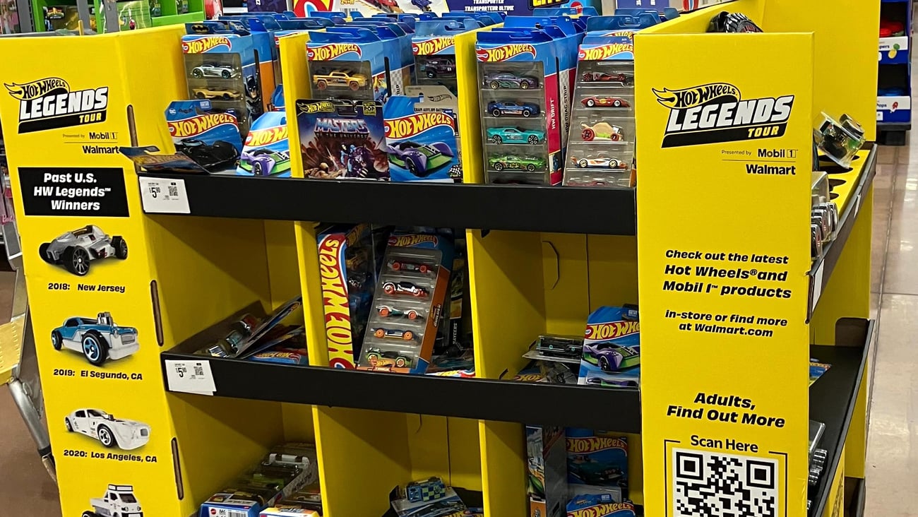 Walmart Hot Wheels Legends Tour Pallet Display