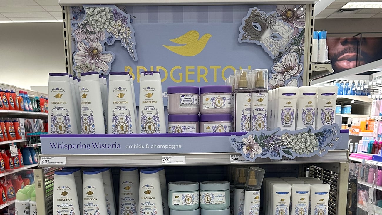 Bridgerton Dove Target Endcap