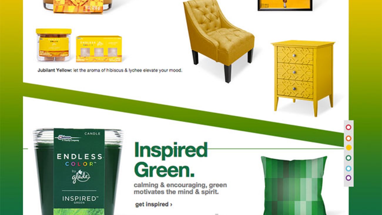 Target.com Glade Endless Color Page