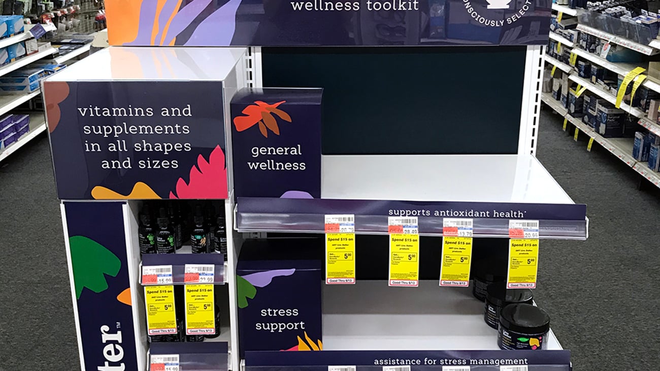 Live Better by CVS Health Endcap