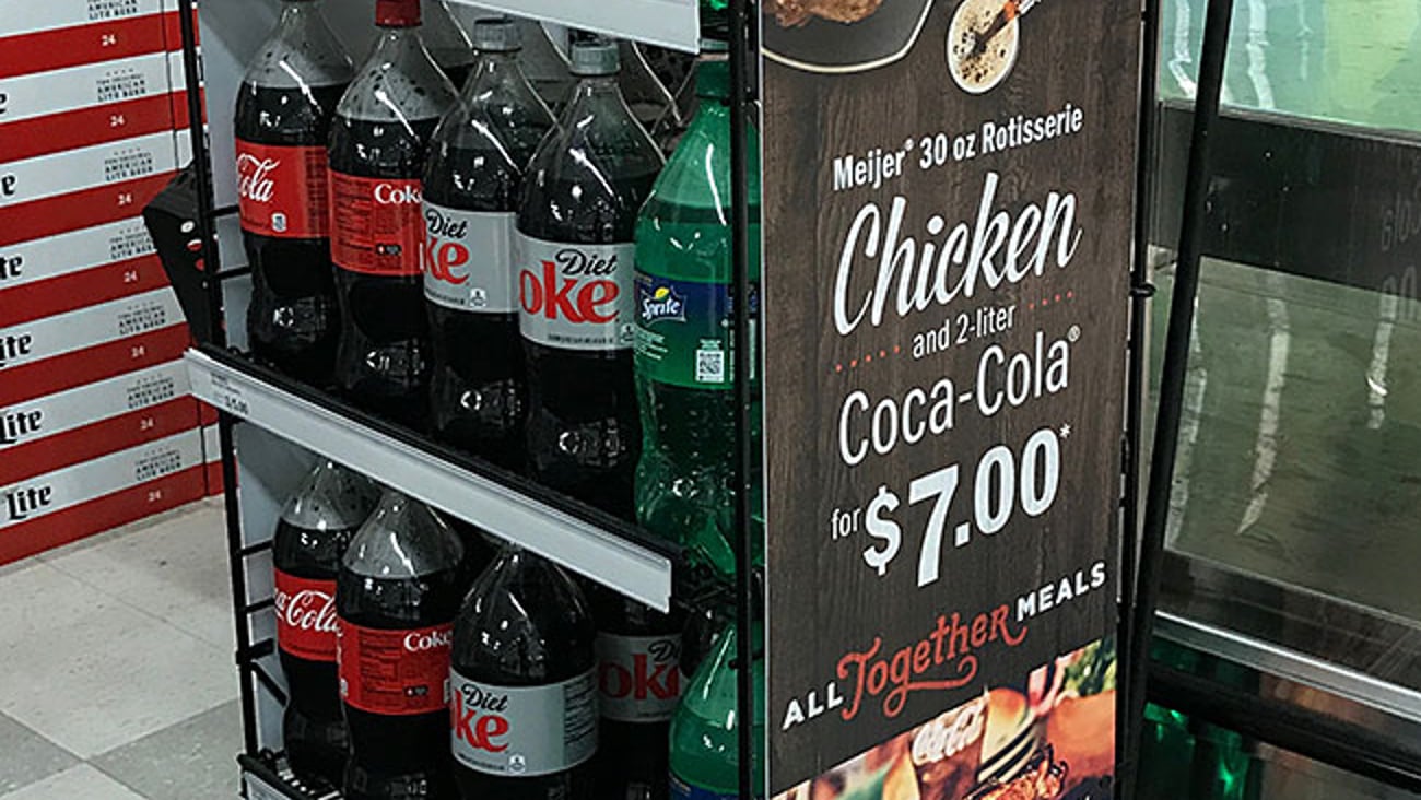 Meijer Coca-Cola 'All Together Meals' Rack