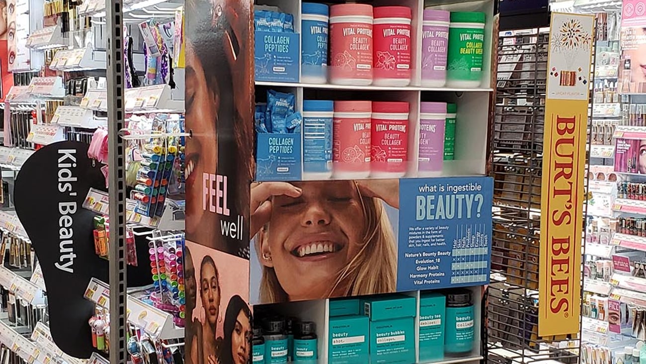 Walmart 'Beauty From the Inside Out' Endcap Display