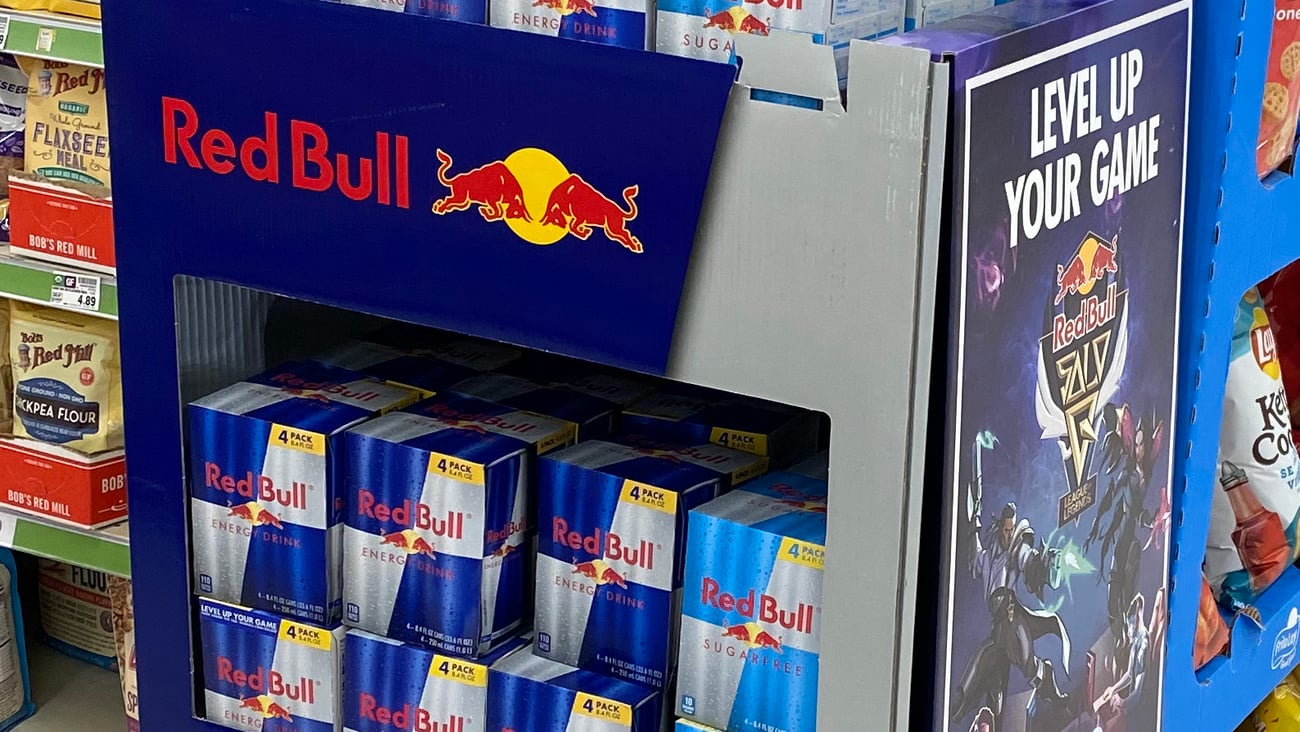 Red Bull City Market 'Level Up Your Game' Floorstand