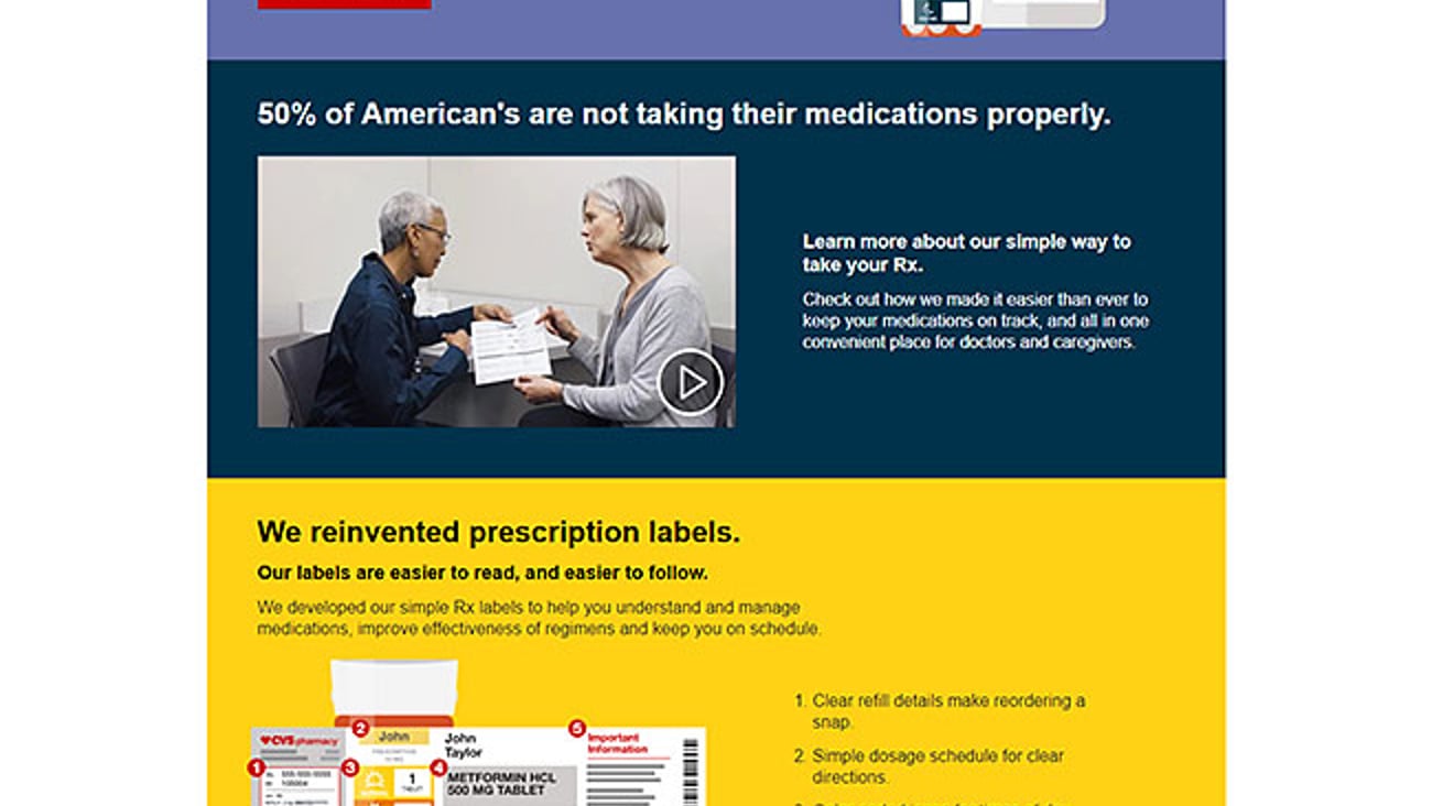 CVS 'Clear as Day' Web Page