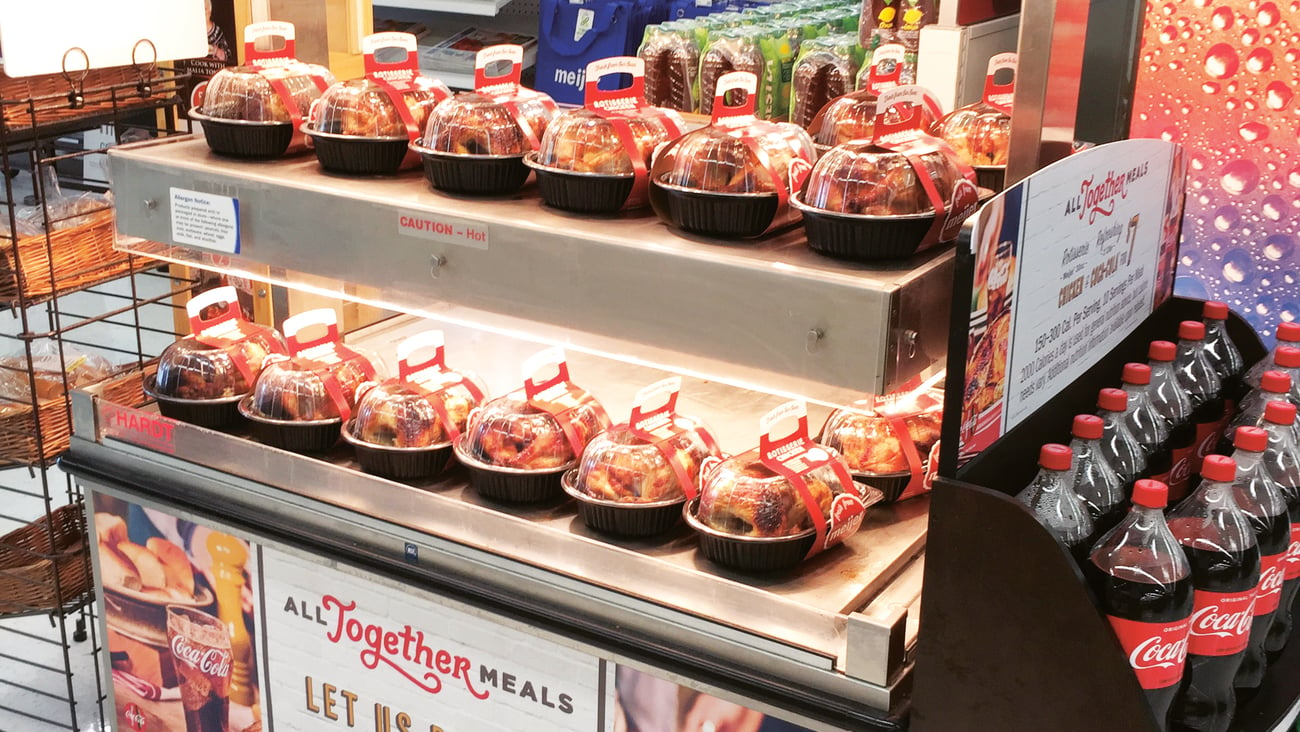 Meijer Coca-Cola 'All Together Meals' Chicken Warmer Signage