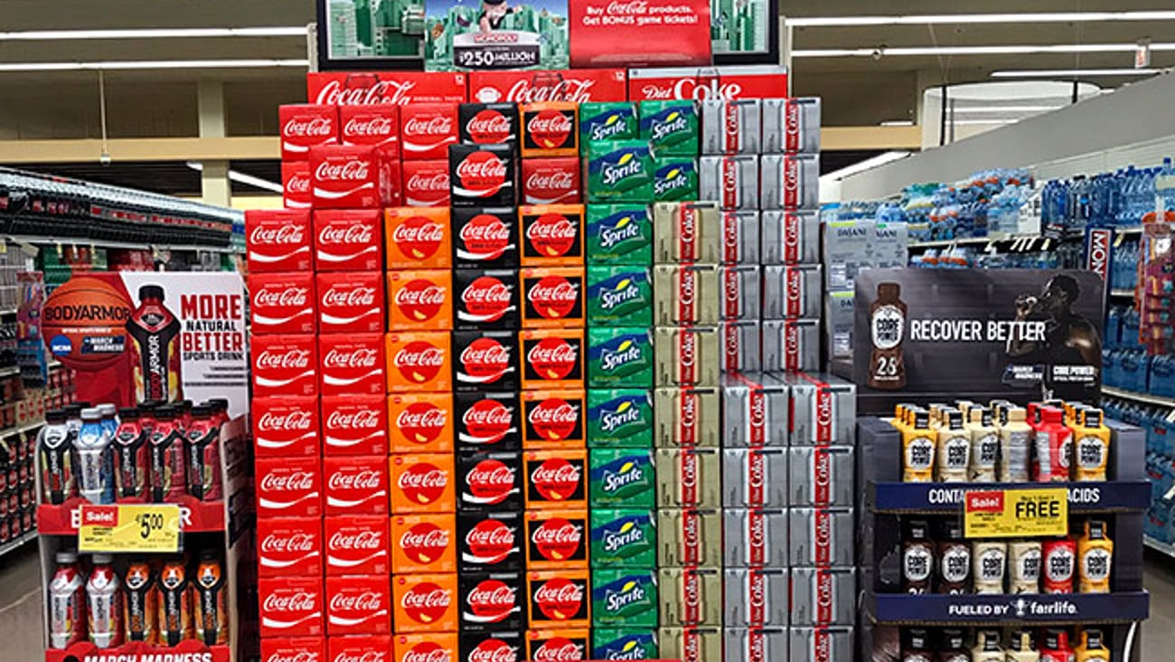 Jewel-Osco Coca-Cola Monopoly Endcap