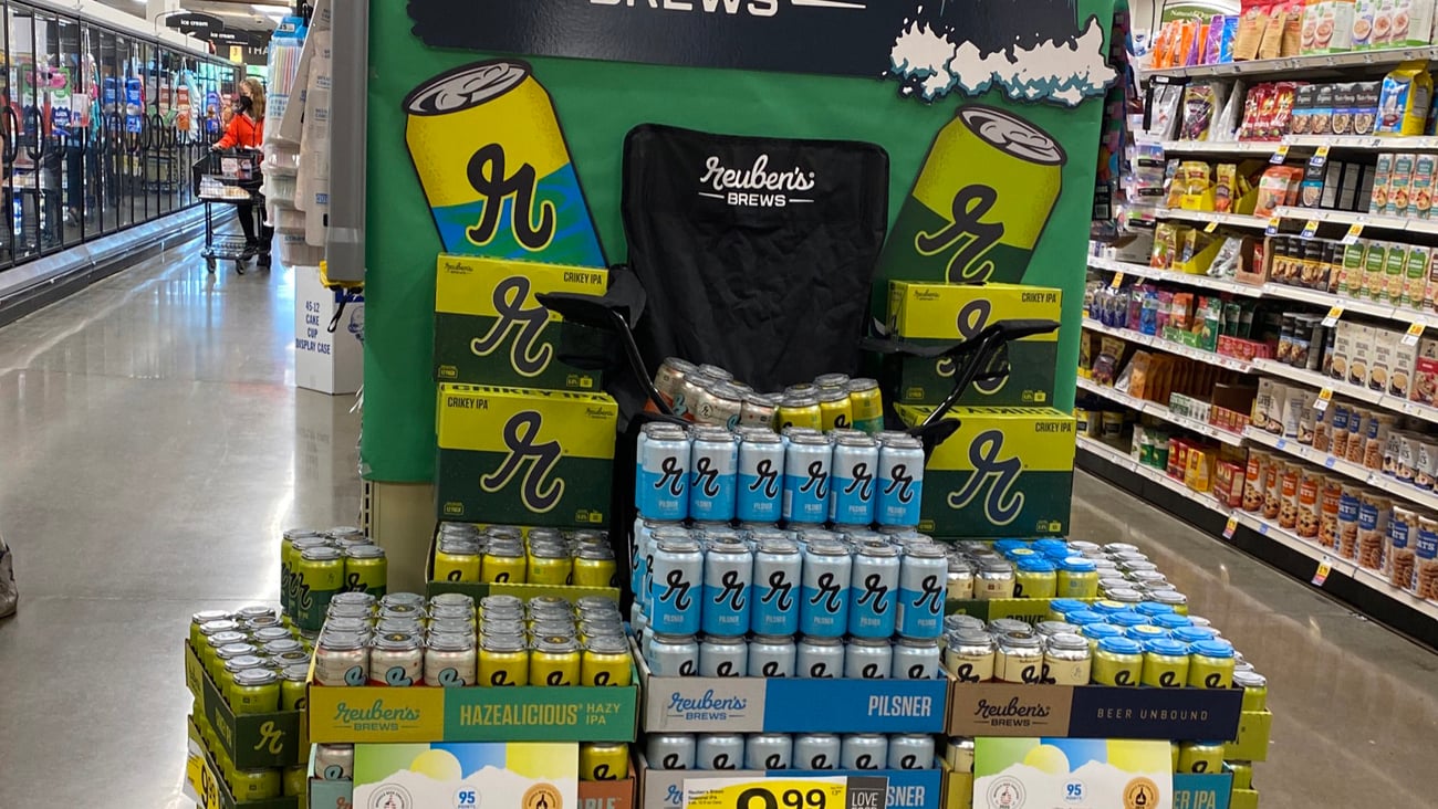 Reuben's Brews Endcap