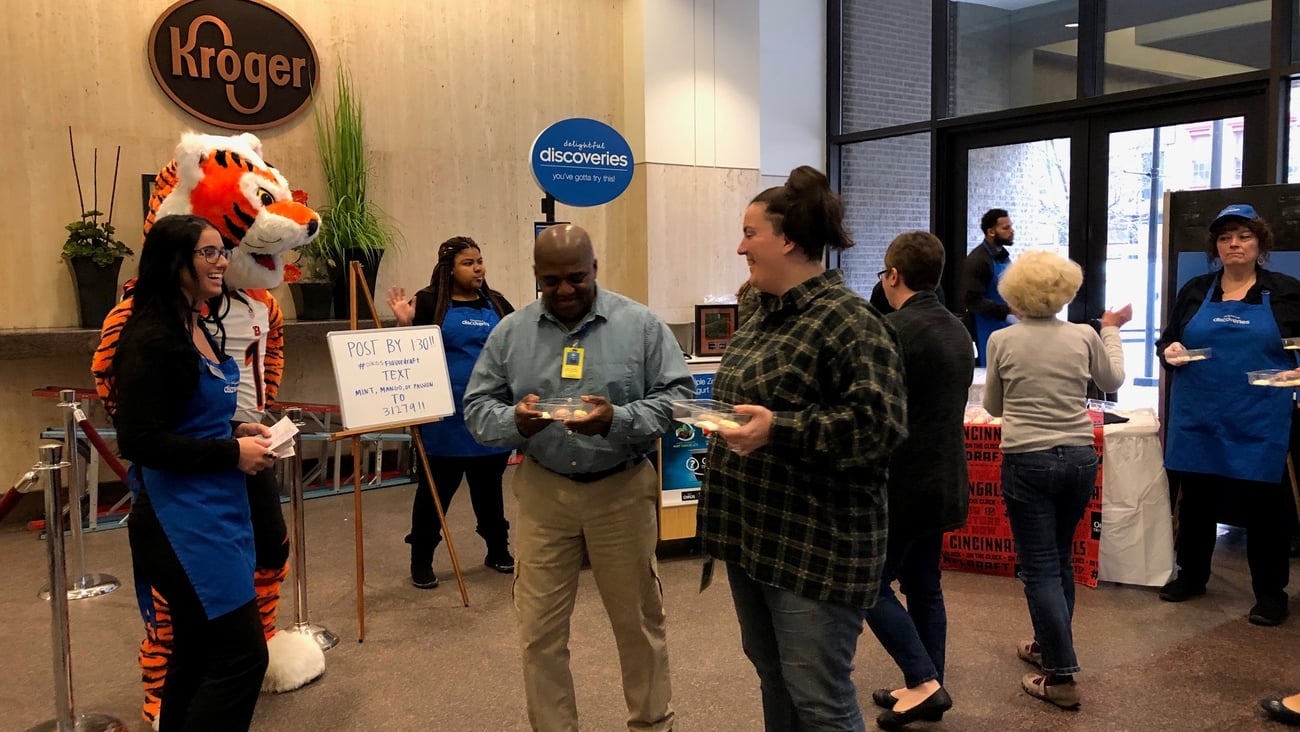 Oikos Triple Zero Kroger 'Flavor Draft' Lobby Event