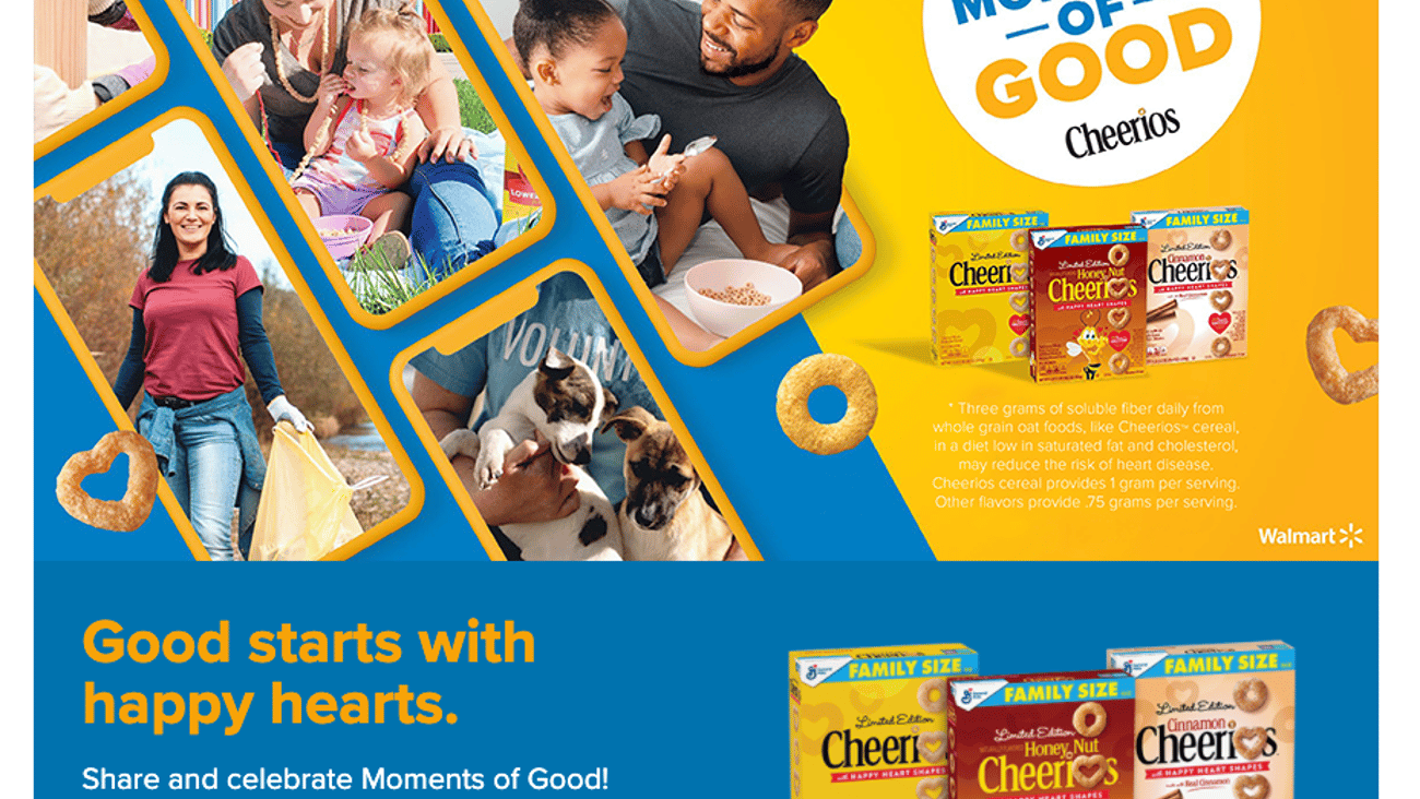 Cheerios Walmart 'Moments of Good' Website