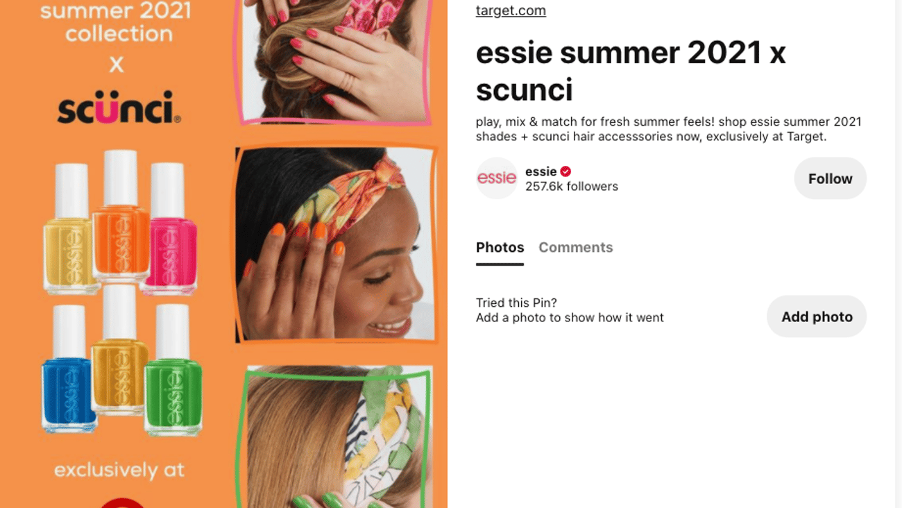 Essie Scunci Target Pinterest Update