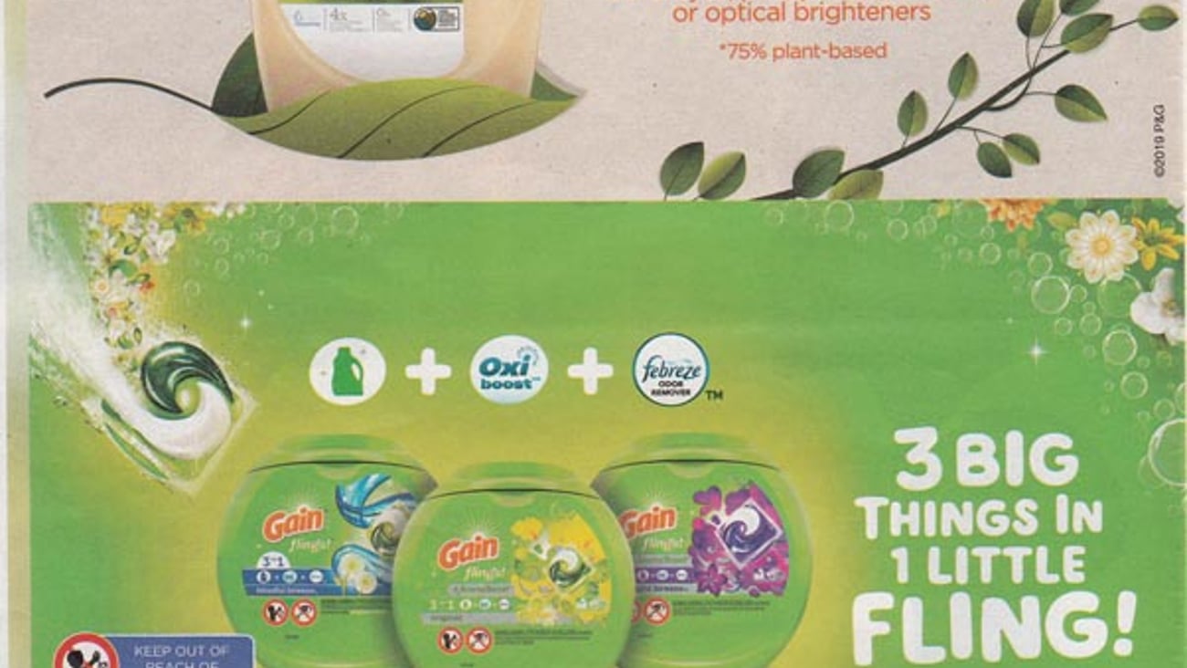 Tide 'Plant-Based clean' FSI