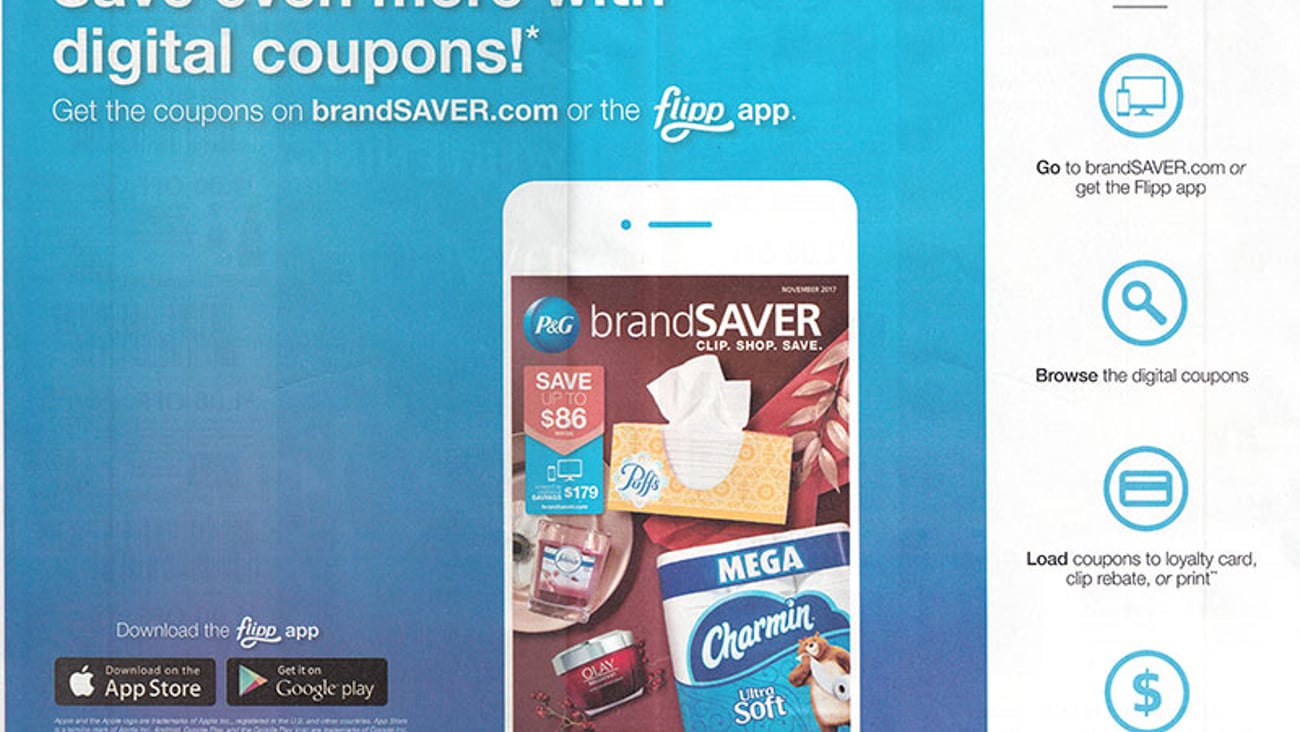 P&G 'Digital Coupons' FSI