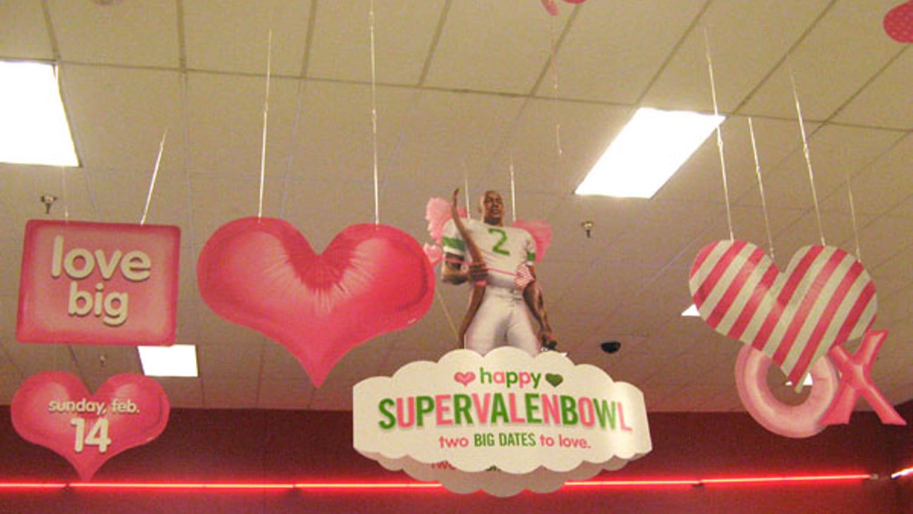 Target 'SuperValenBowl" Ceiling Dangler