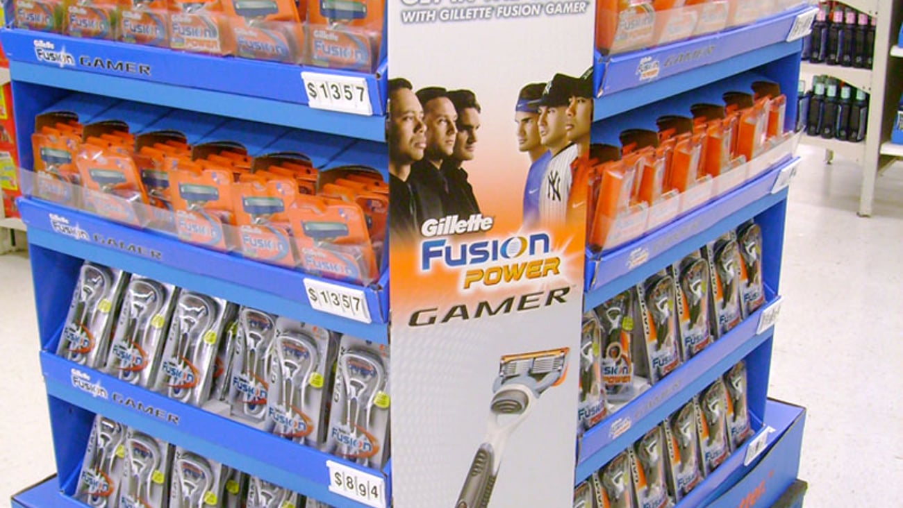 Gillette Fusion Power Gamer Pallet Display
