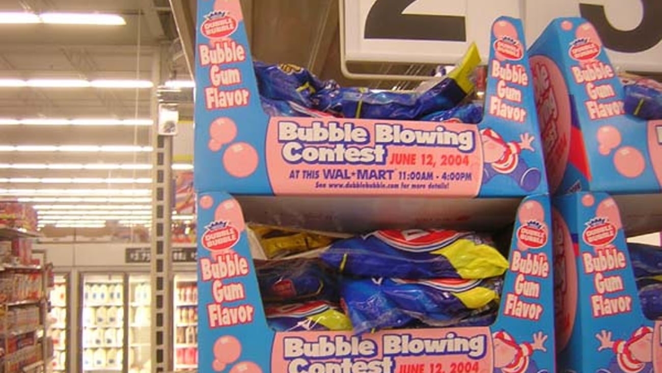 Wal-Mart/Dubble Bubble Shelf Shippers