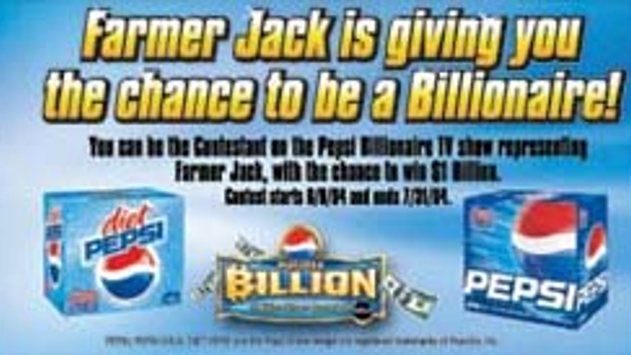 Farmer Jack/Pepsi 'Play For A Billion' Feature