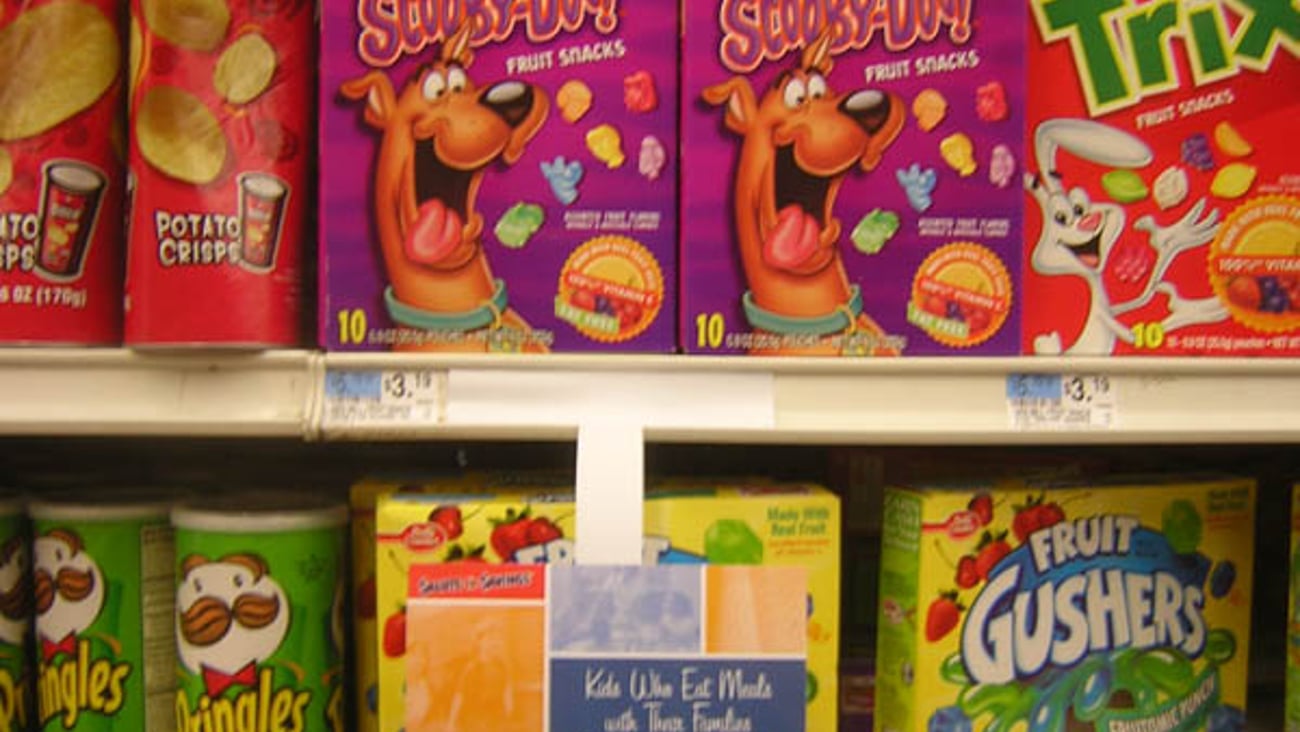 General Mills 'Meal Times' Shelf Sign