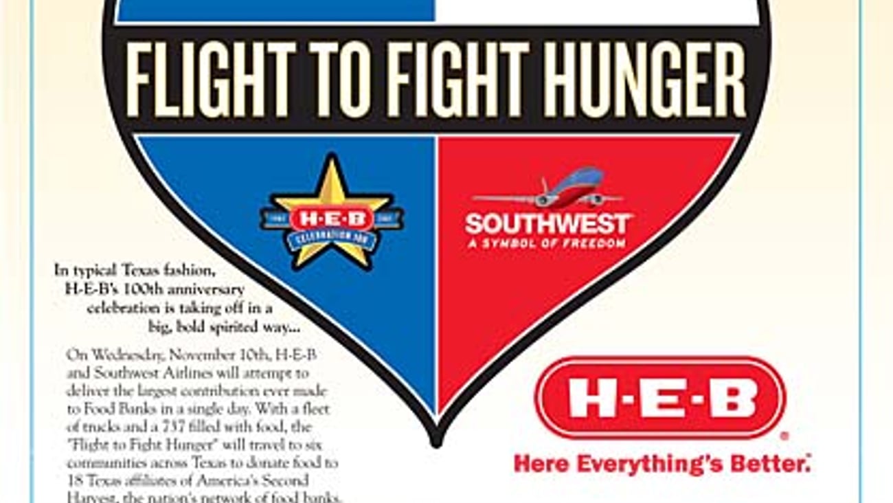 H-E-B 'Flight to Fight Hunger' Feature