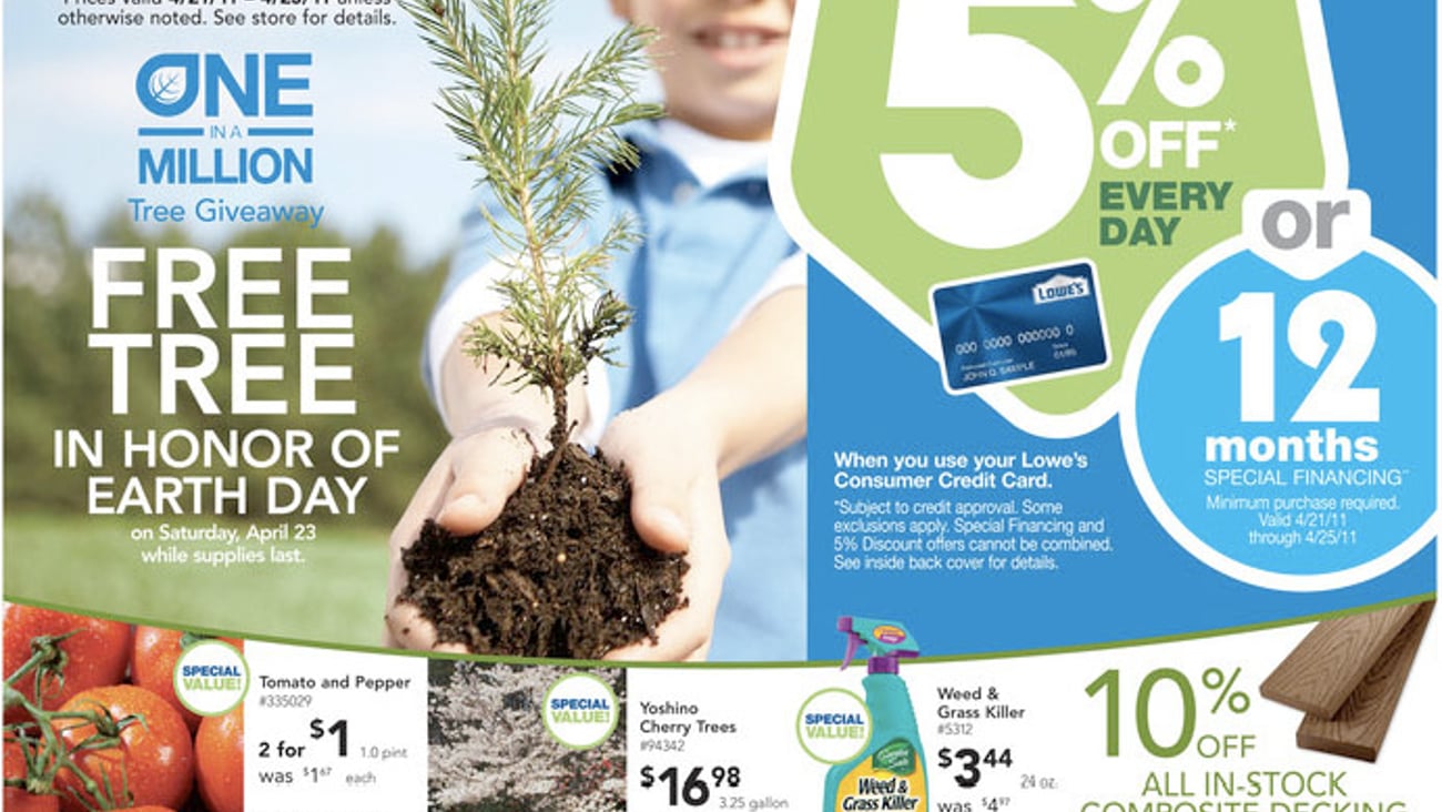 Lowe's 'Free Tree' Feature