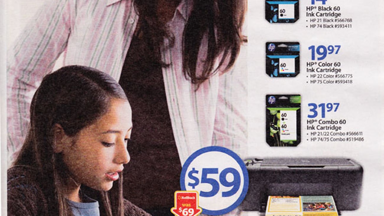 Walmart HP 'Rollback' Co-Op Ad