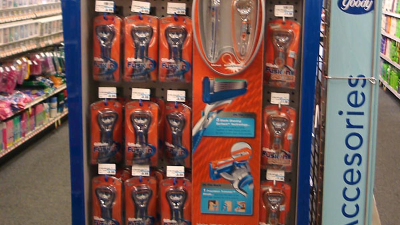 Gillette Fusion Endcap