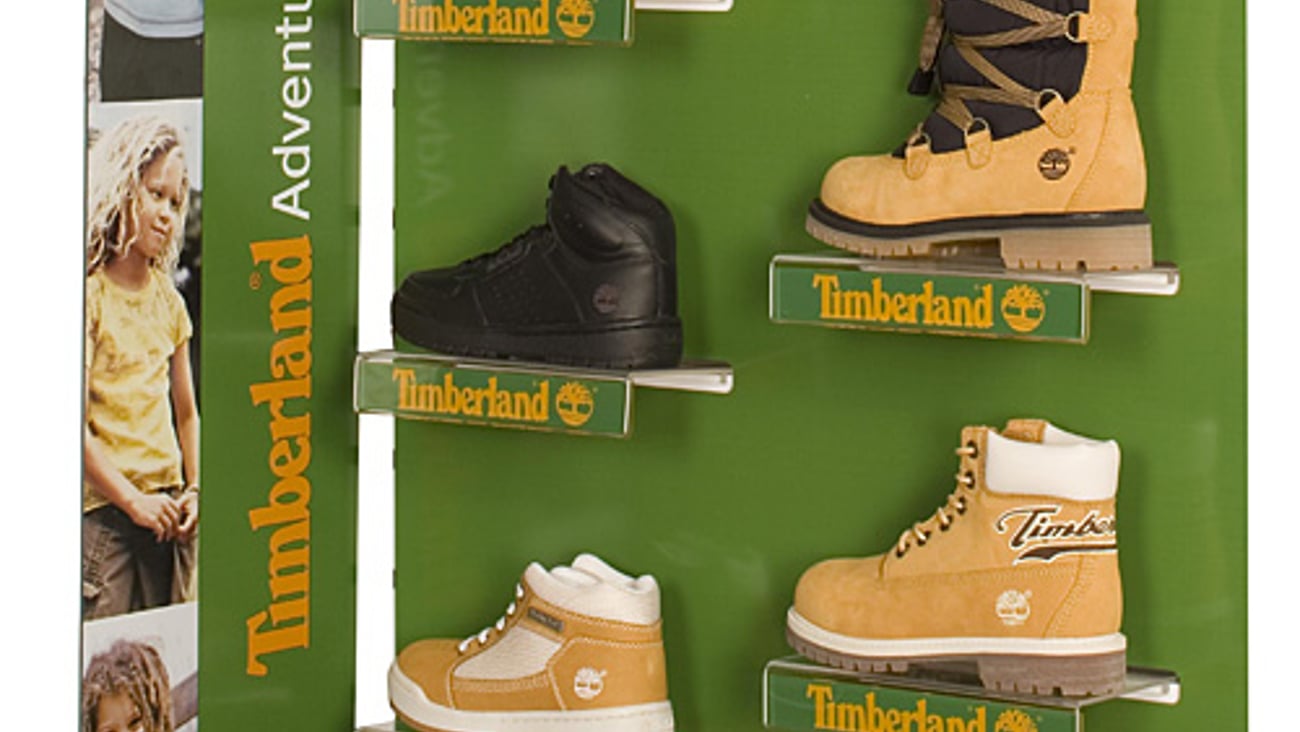 Timberland Kid's Footwear Slatwall Display