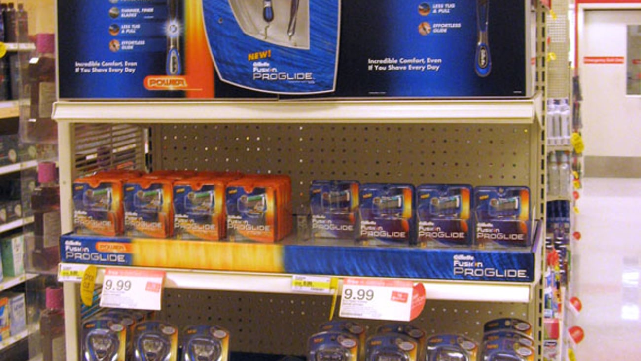Target Gillette Fusion ProGlide Endcap