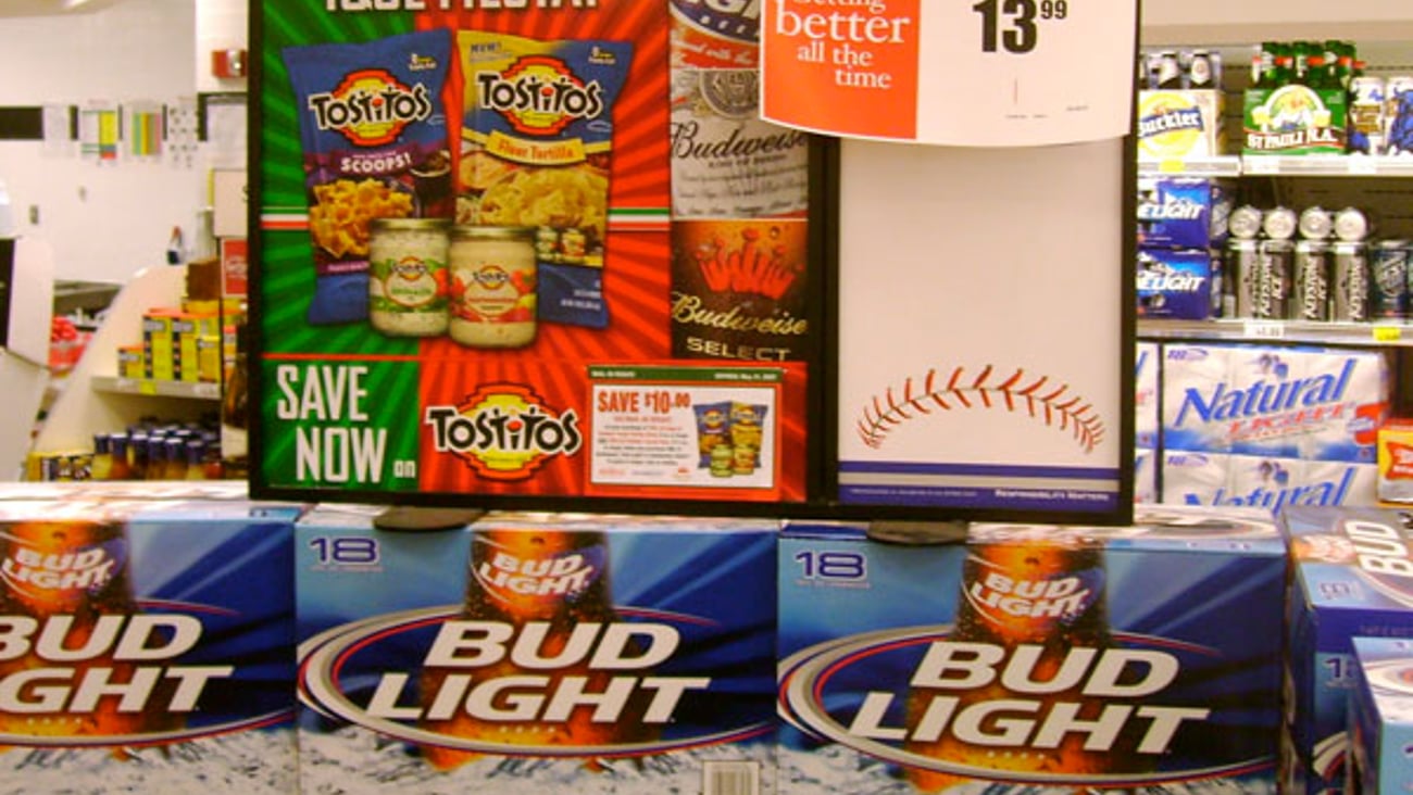 Budweiser/Tostitos Rebate Sign