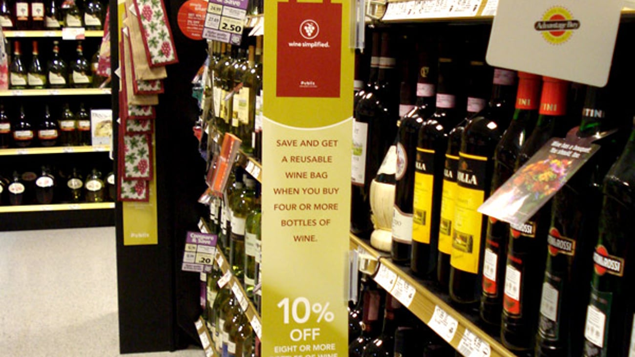 Publix Wine Discount Aisle Violator