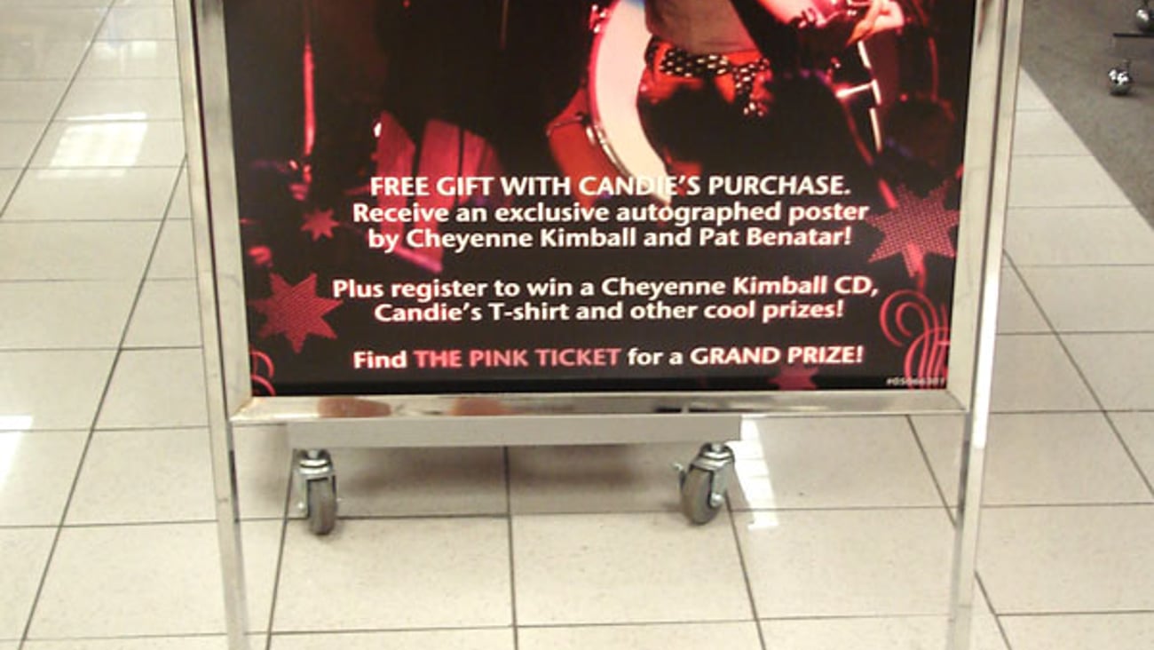 Kohl's 'Candie's Night' Stanchion Sign