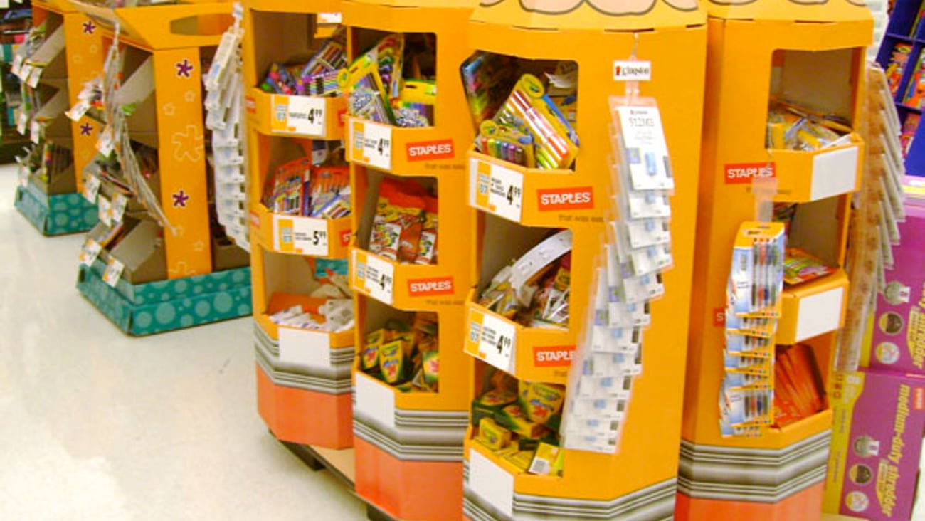 Stop & Shop/Staples Displays
