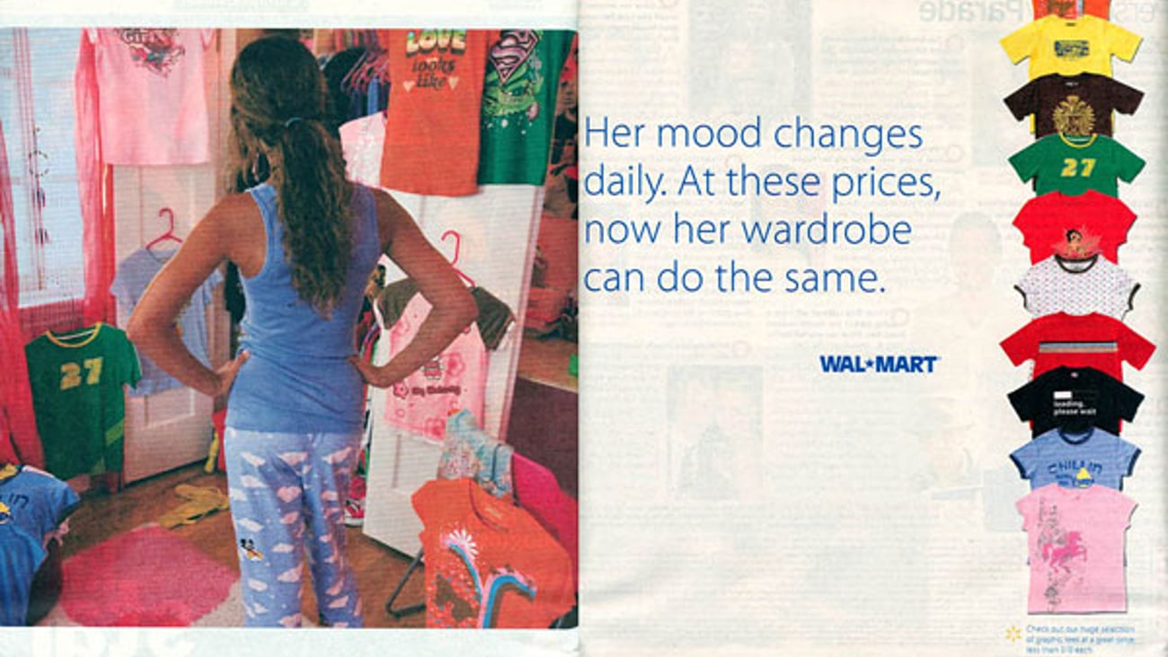 Wal-Mart Apparel Print Ad