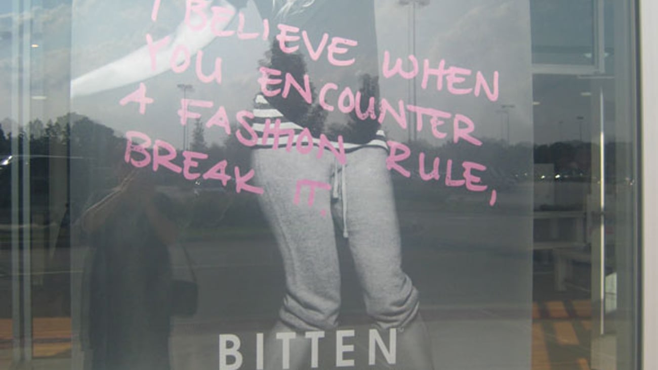 Steve & Barry's Bitten Window Poster