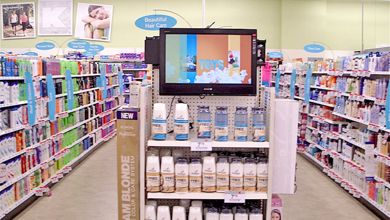 Kmart HBA Endcap TV