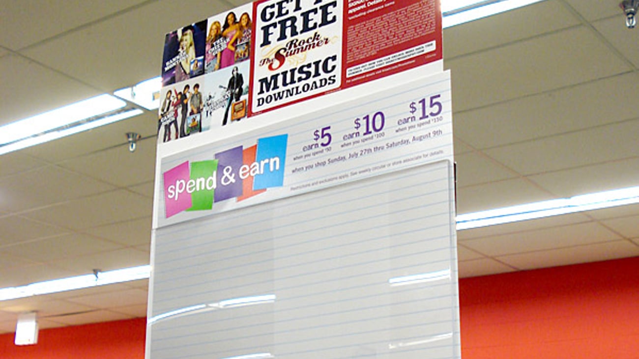 Kmart Disney Records, Spend & Earn Headers