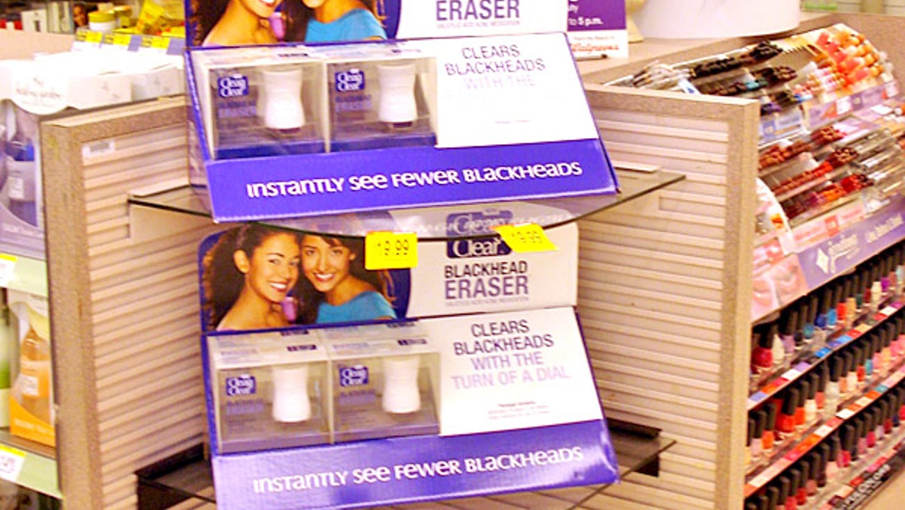 Walgreens Clean & Clear Cosmetics Counter Endcap