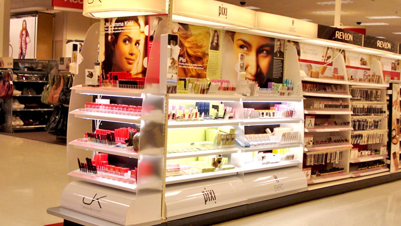 Target Prestige Beauty Collection Gondola