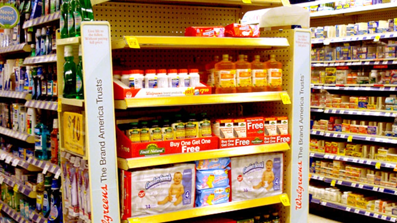 Walgreens Private Label Endcap