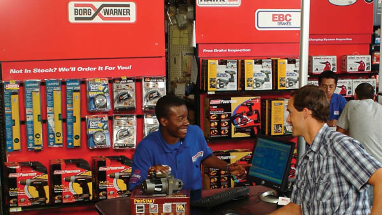 PEP Boys Parts Counter