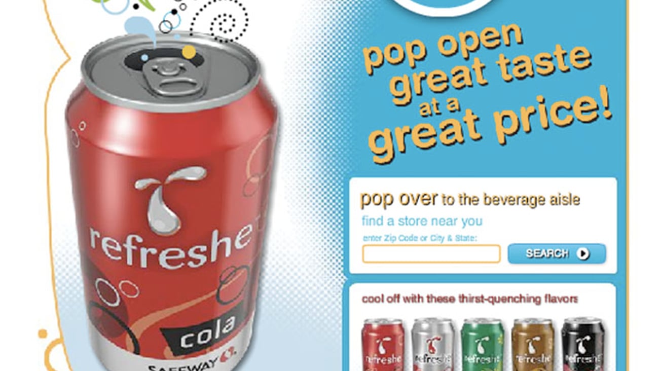 Safeway Refreshe Online Ad