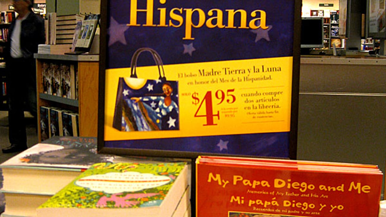 Barnes & Noble Hispanic Heritage Month Table Sign