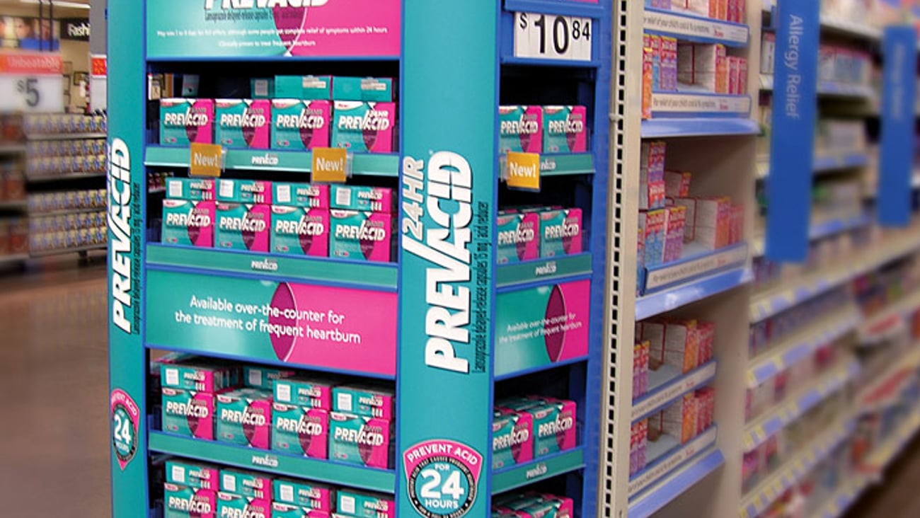Prevacid Launch Walmart Endcap