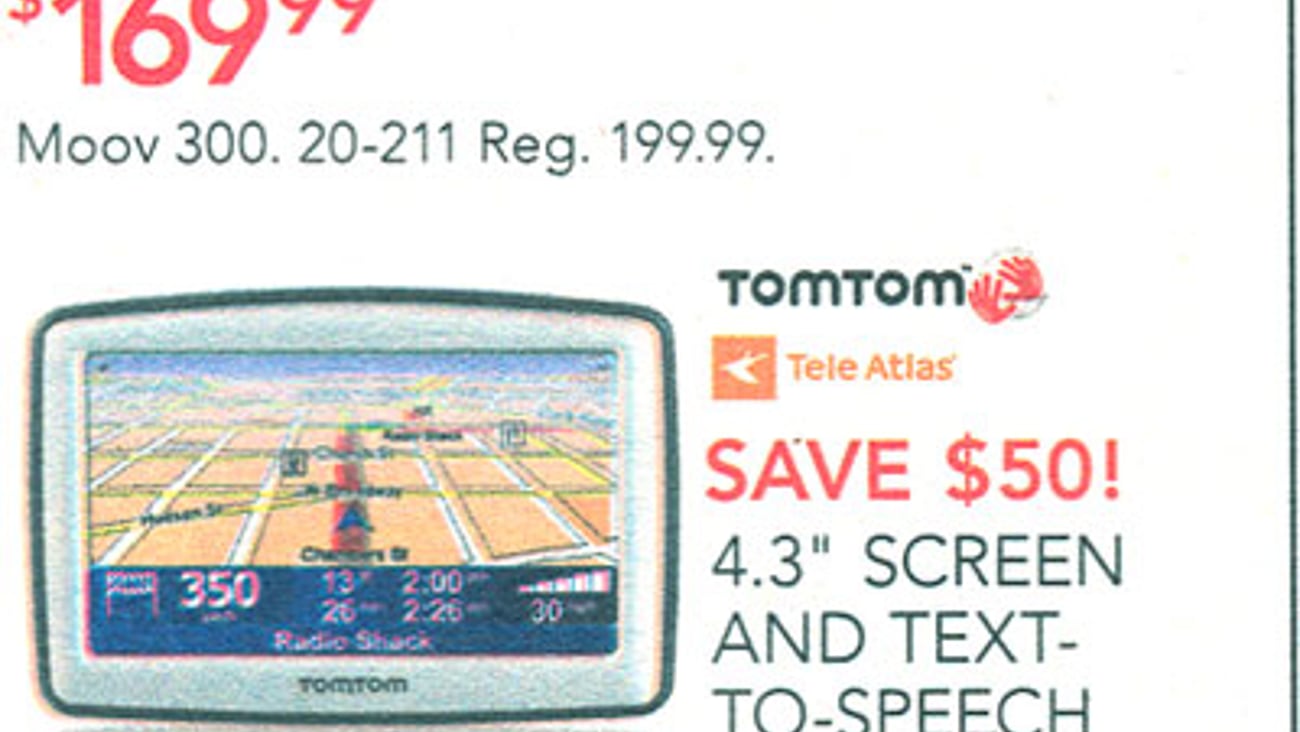 RadioShack GPS Feature